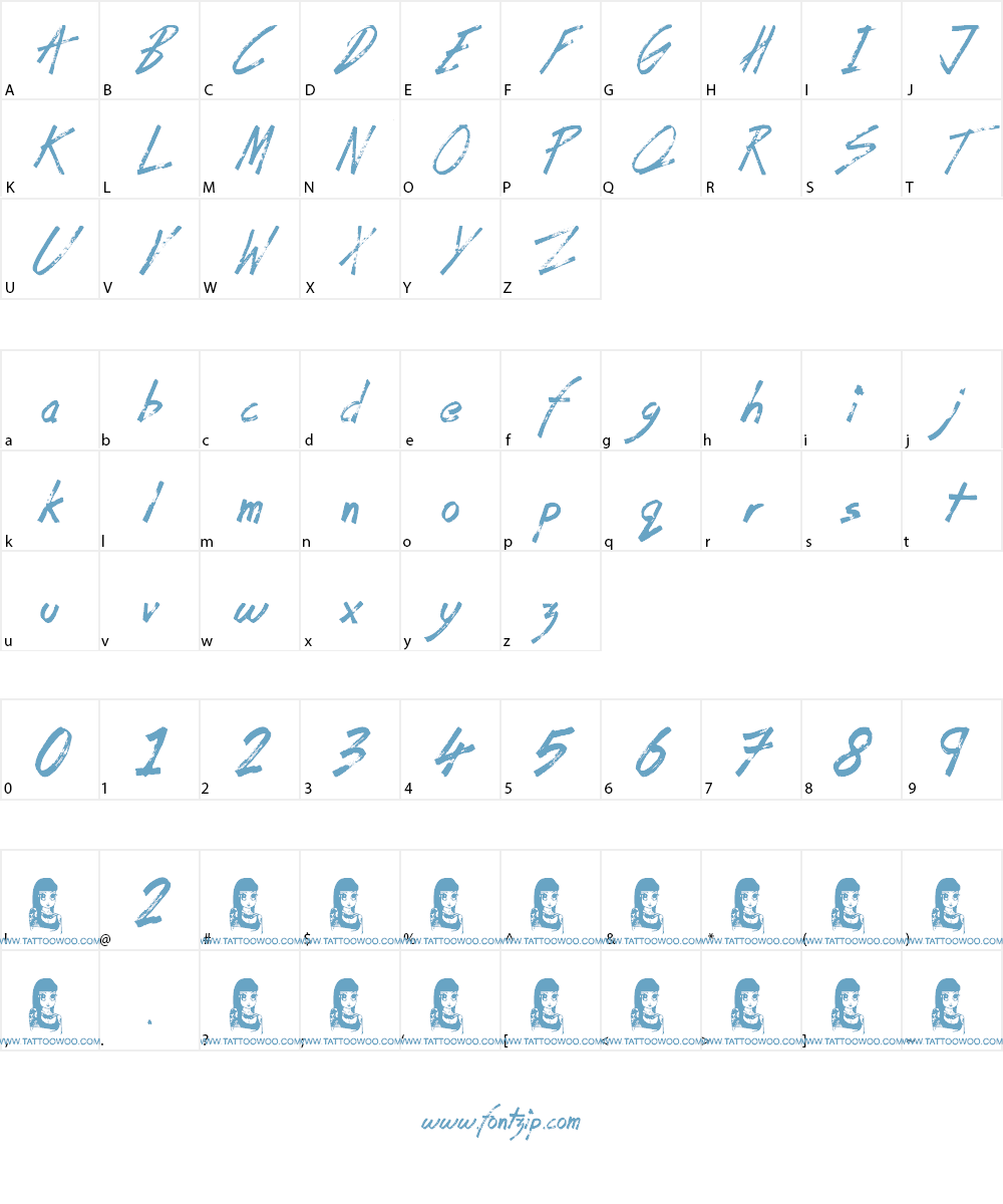 Coffee House Font Character